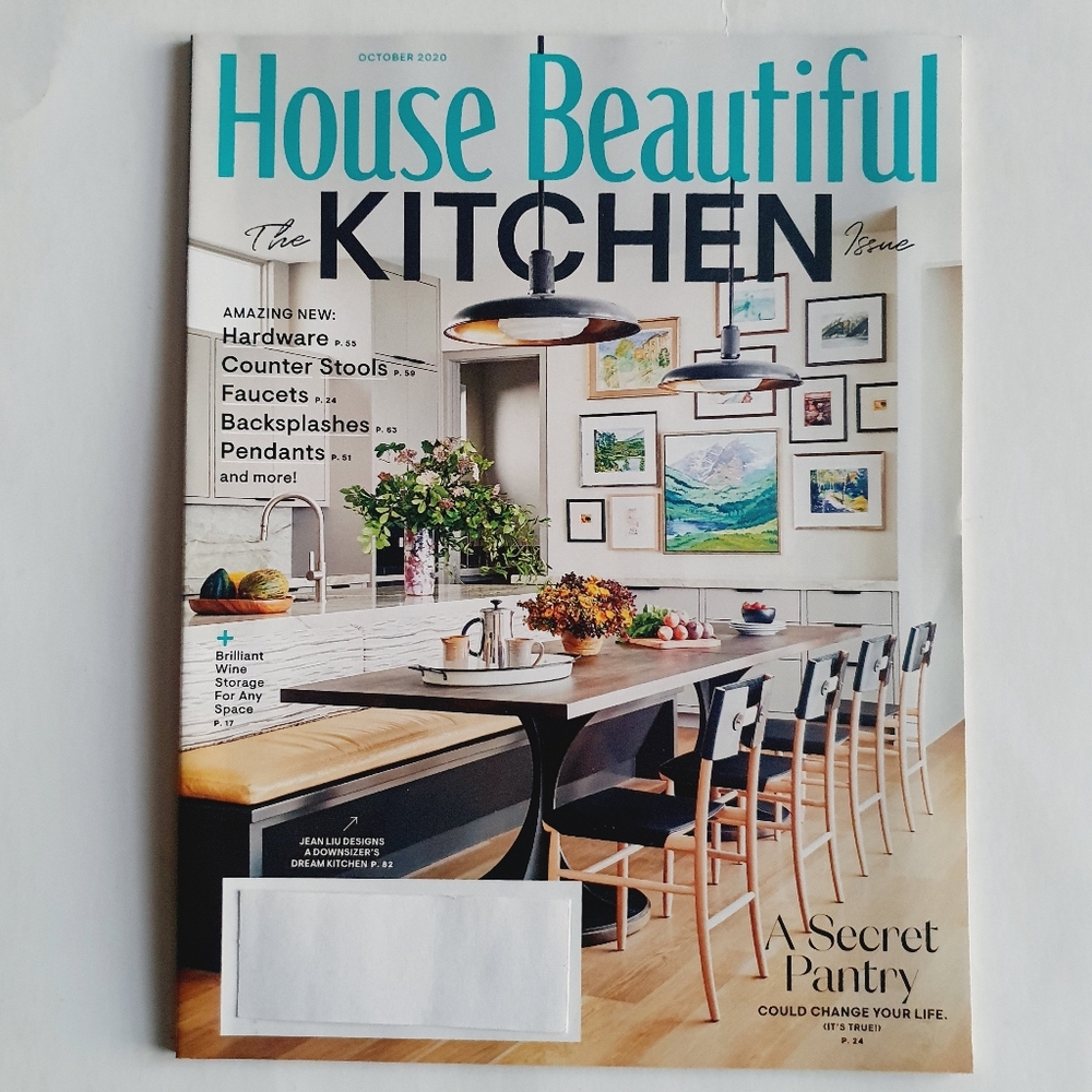 House Beautiful Magazine October, 2020 - The Kitchen Issue